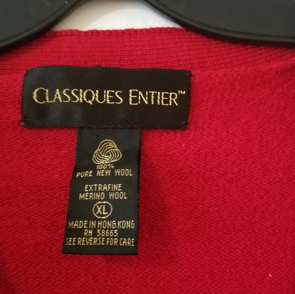 Classiques Entier 100% Pure New Wool Button Down Sweaters - Picture 2 of 8